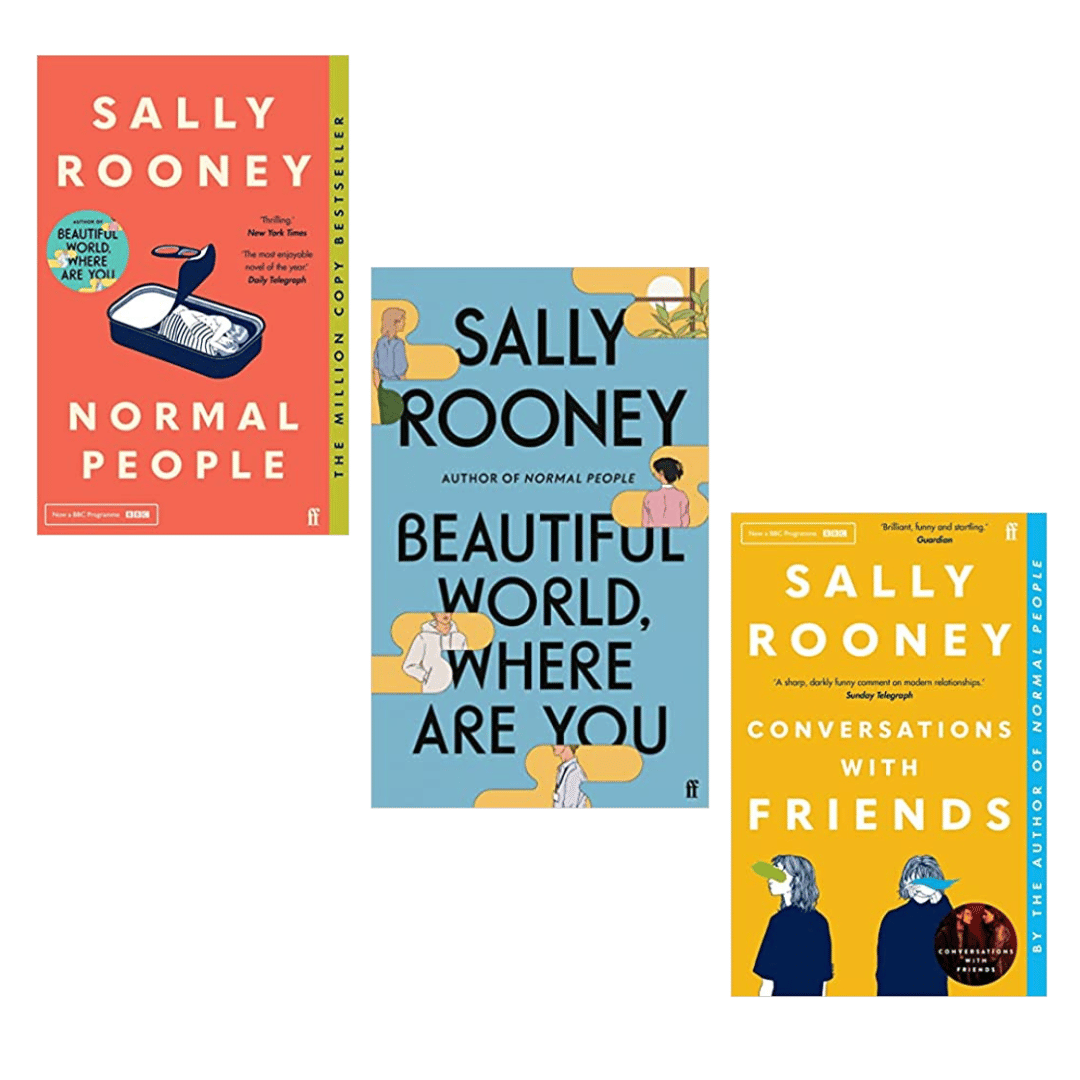 Sally Rooney Bestselling books Combo (Conversation with Friends + Normal People + Beautiful World, Where Are You)