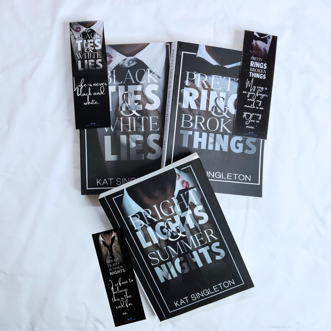 Black Tie Billionaires Series ( Black Ties & White Lies, Pretty Rings and Broken Things ,Bright Lights & Summer Nights ) by Kat Singleton
