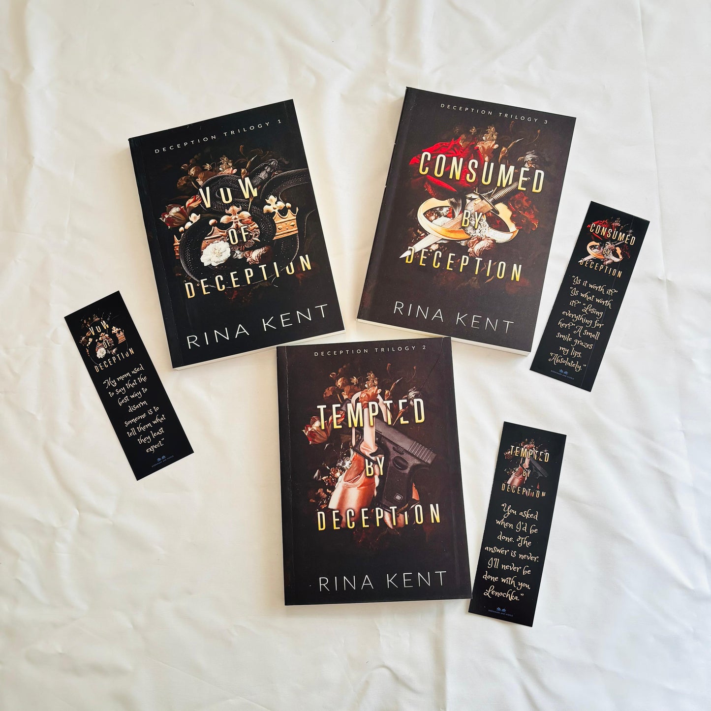 Deception Trilogy (Vow of Deception , Consumed by Deception, Tempted by Deception ) by Rina Kent