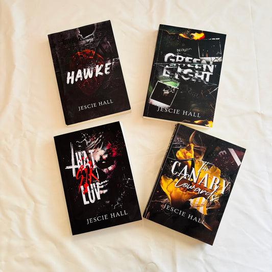 Jescie Hall 4 Books (That Sik Luv, Hawke, Green Light, The Canary Cowards)