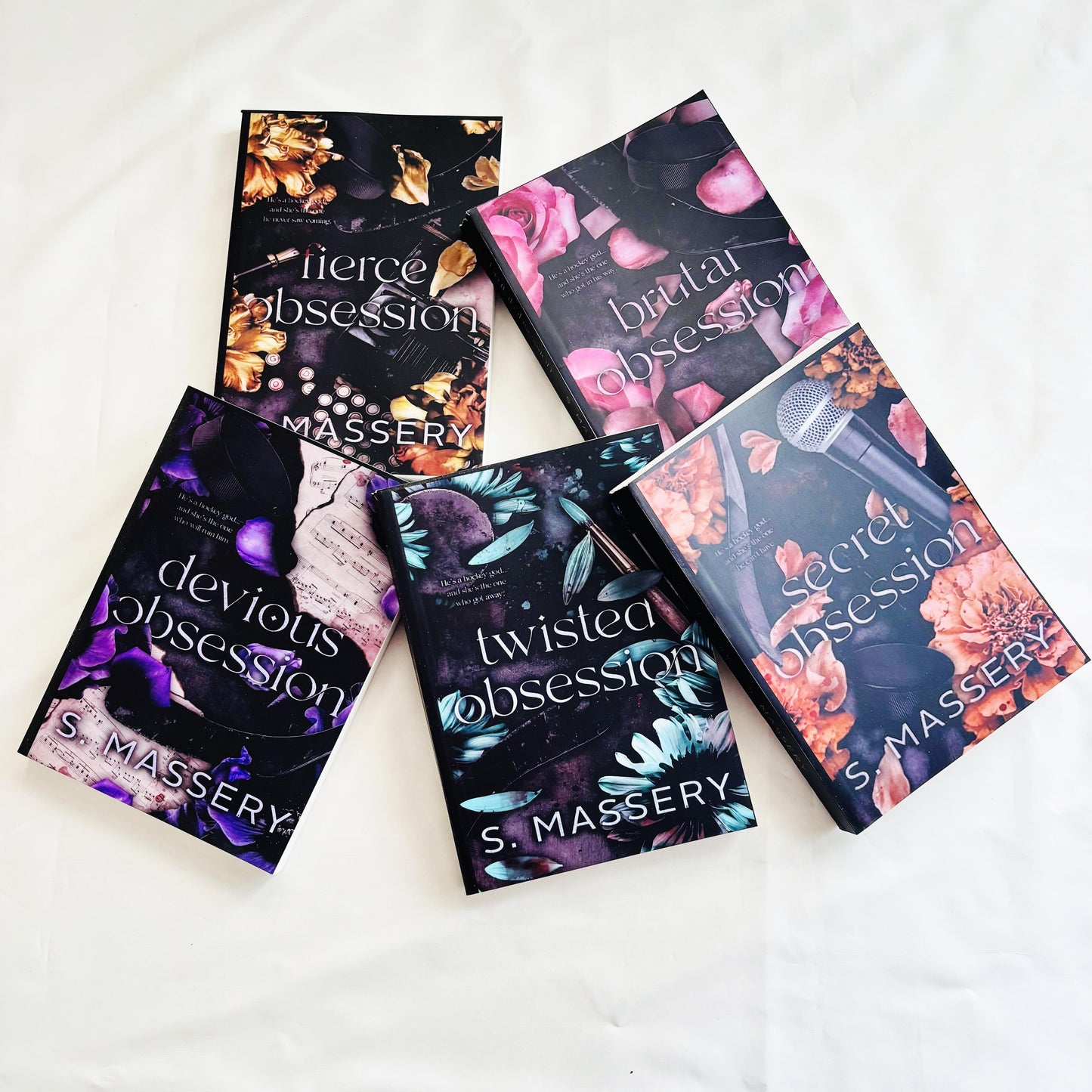 Hockey Gods Series ( Brutal Obsession, Devious Obsession, Secret Obsession, Twisted Obsession, Fierce Obsession) by S. Massery