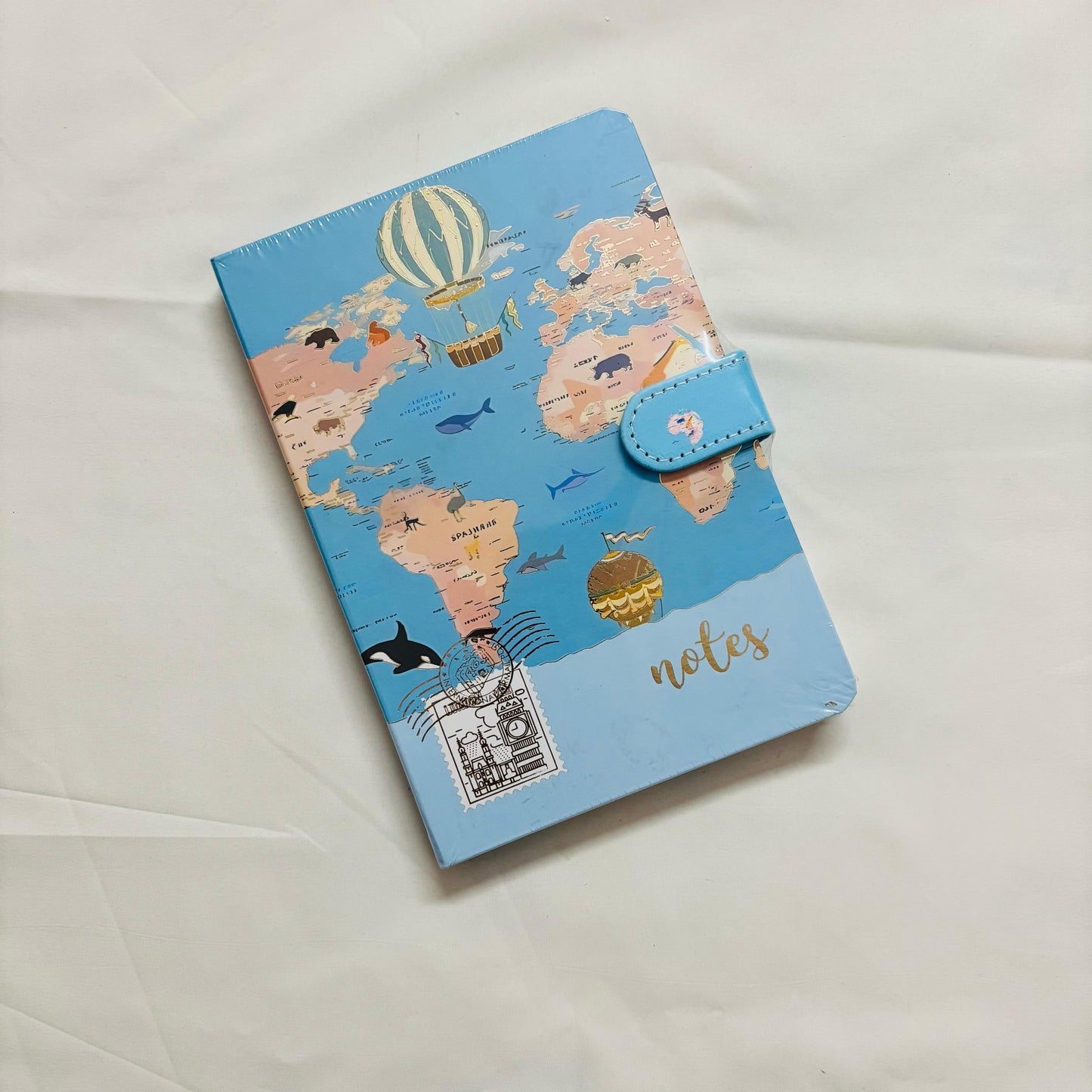 World Map theme Based Journal (Aesthetic Vibes) A5 Size