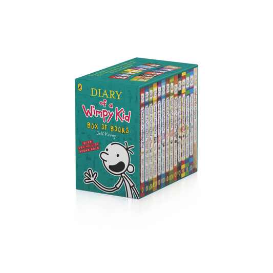 Diary of a Wimpy Kid Box Set Books (1-14) by Jeff Kinney (Paperback)