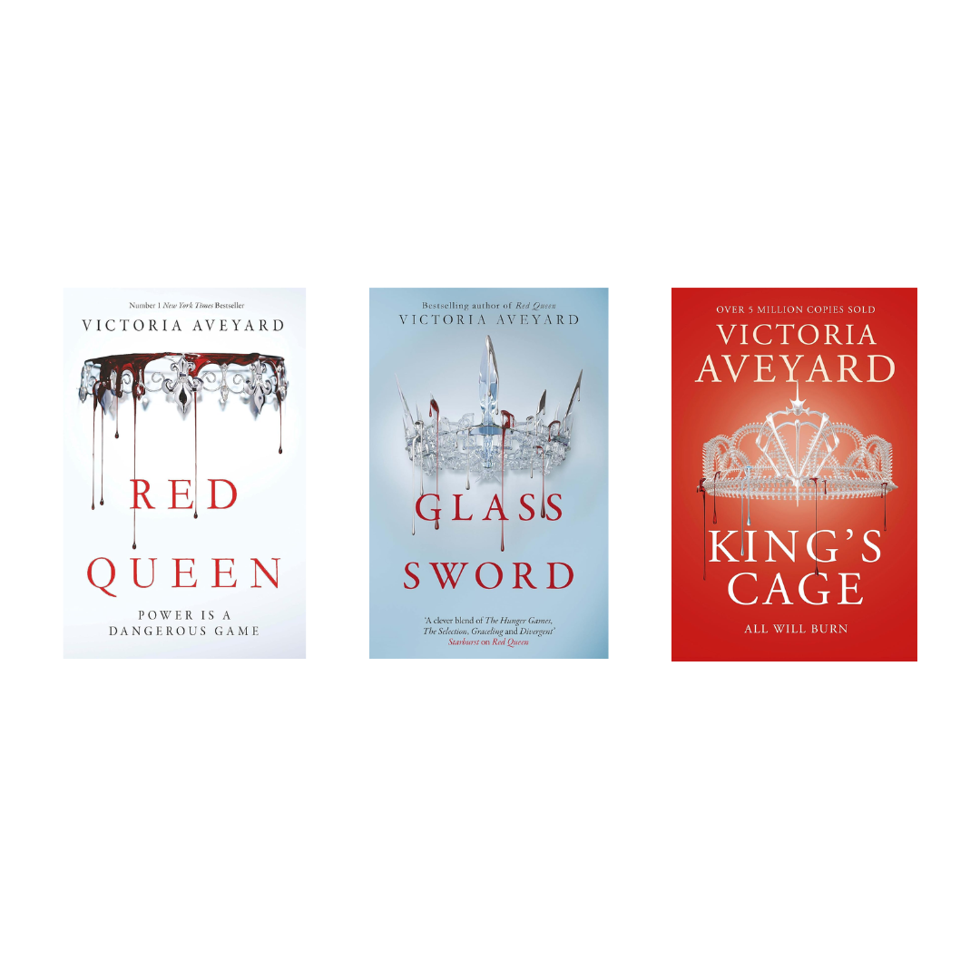 Red Queen Series by Victoria Aveyard ( Red Queen, Glass Sword, King's Cage)