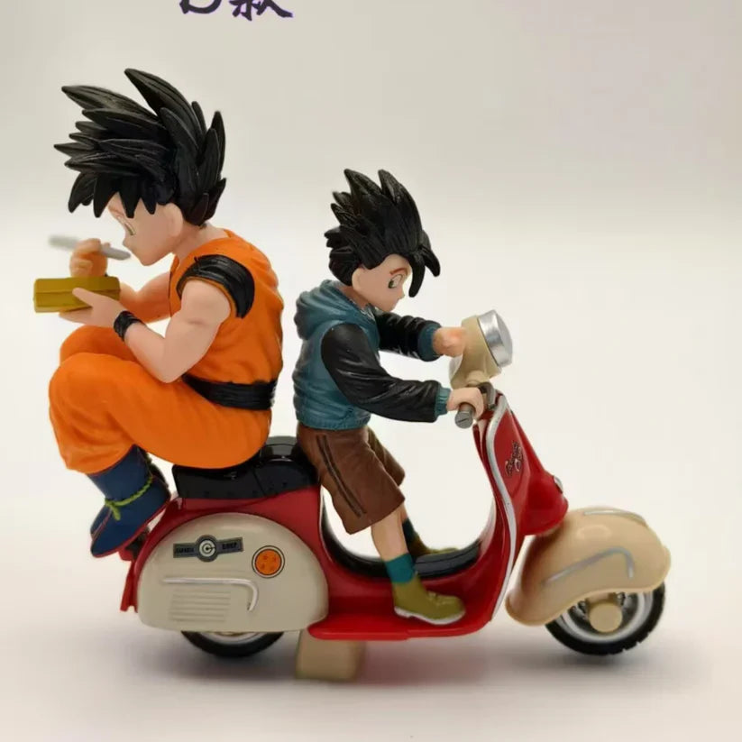 Goku on Scooter Black Hairs