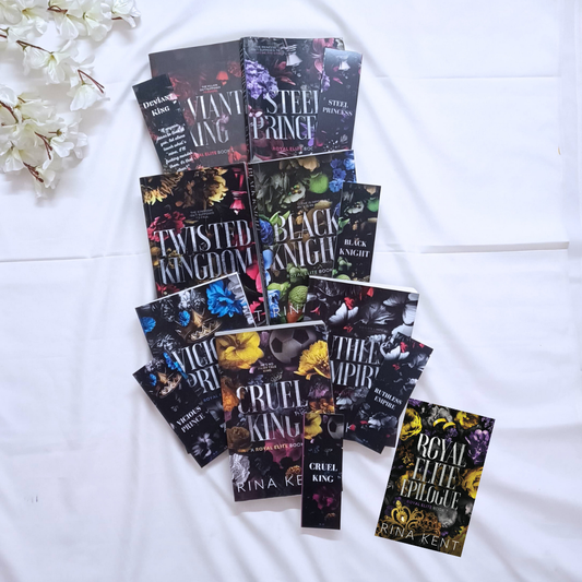 Royal Elite Series( Cruel King, Deviant King, Steel Princess, Twisted Kingdom, Black Knight,Vicious Prince,Ruthless Empire) by Rina Kent