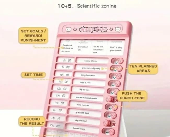 Portable Self-Discipline Chores Chart Daily Checklist Board