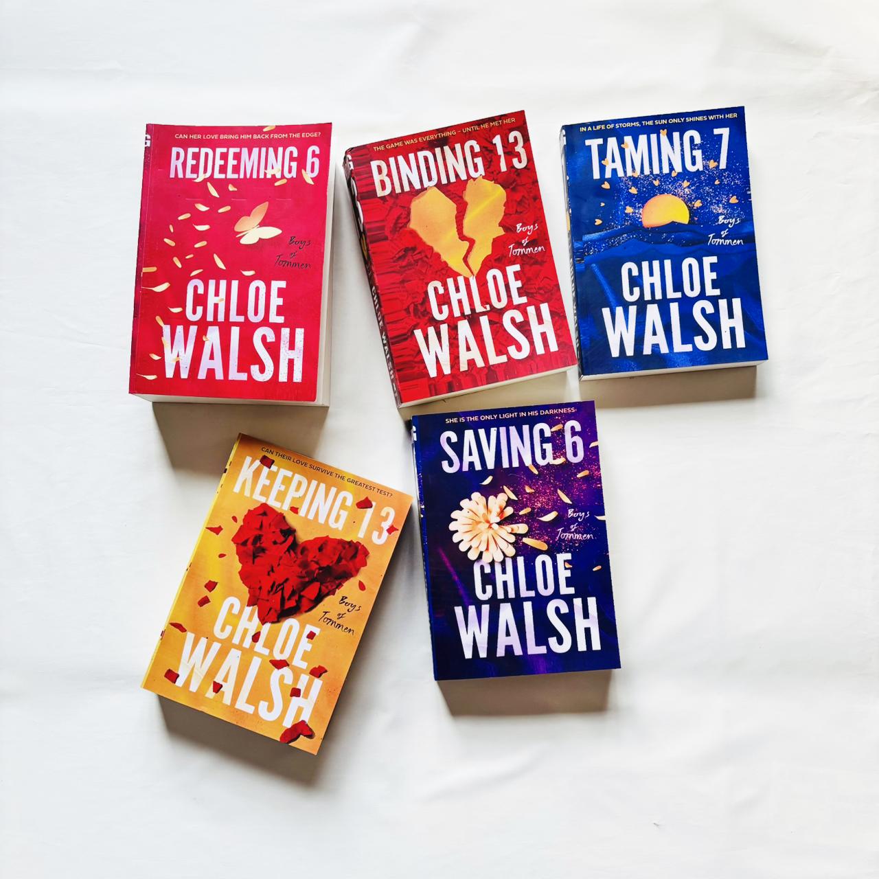 Boys of Tommen Series ( Binding 13, Keeping 13,  Saving 6, Redeeming 6,  Taming 7) by Chloe Walsh