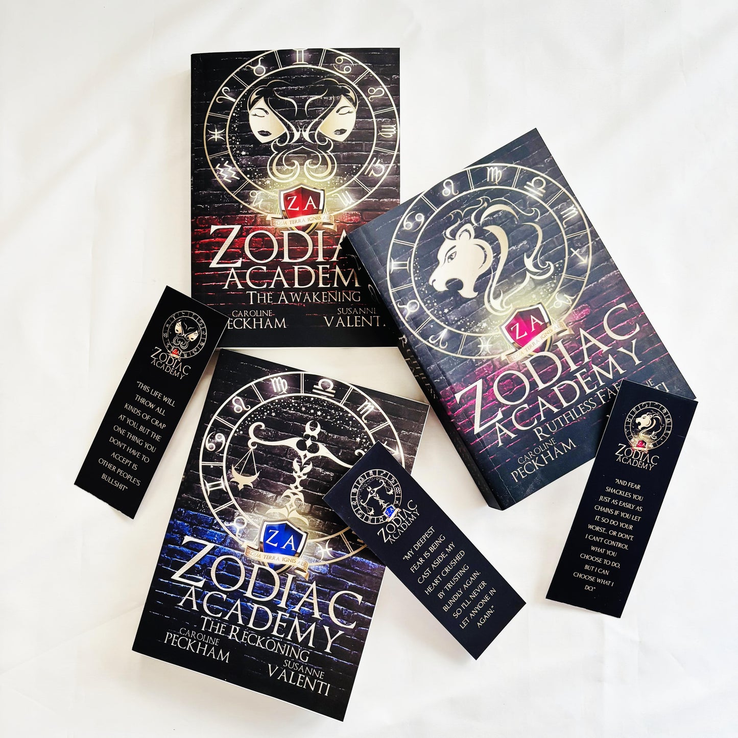 Zodiac Academy Series ( The Awakening , Ruthless Fae , The Reckoning) by by Caroline Peckham